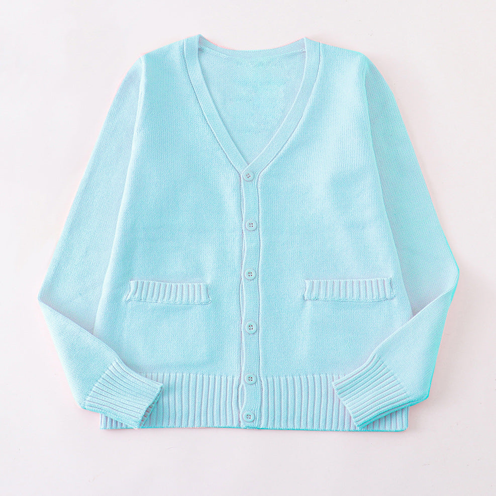 Female Cotton Cardigan Sweater