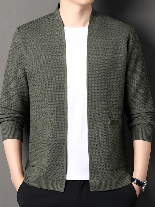 Men's Slim Fit Knitted Cardigan